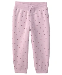 Osh Kosh Baby Girls' Long-Sleeve Oshkosh Logo Floral Fleece Hoodie and Pants, 2-Piece Set