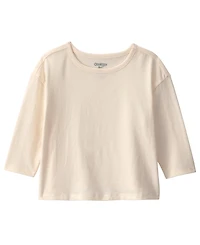 Osh Kosh Baby Girls' Sleeveless Chambray Skirtall Jumper and T-Shirt, 2-Piece Set