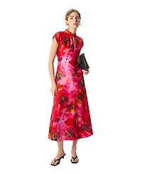 Whistles Women's Painterly Floral Midi Dress