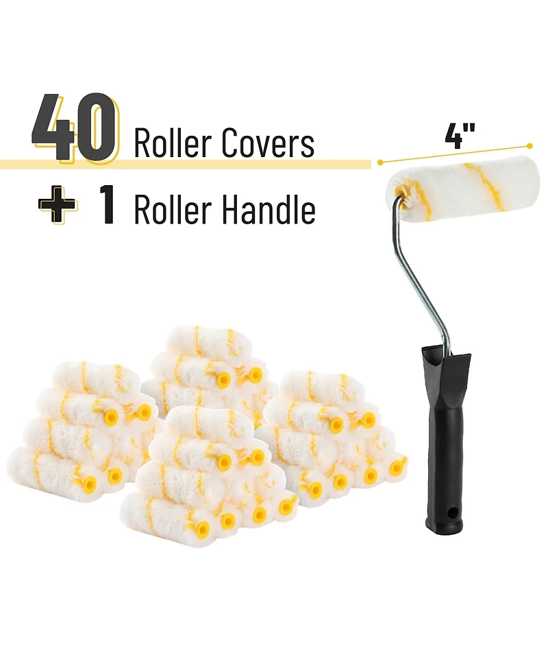 Xdovet Paint Roller with Covers Wall Tool