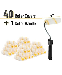 Xdovet Paint Roller with Covers Wall Tool