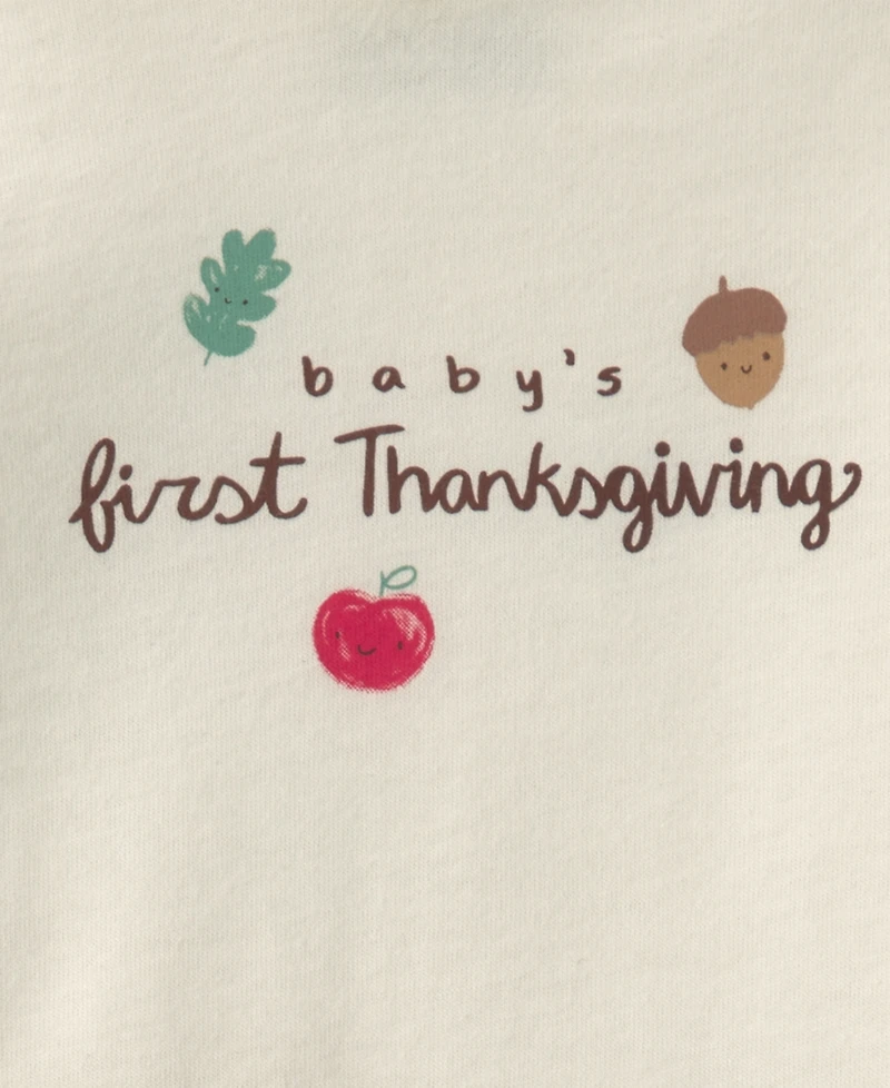 Carter's Baby Boys' and Girls' Baby's First Thanksgiving Top Pants, 2-Piece Set