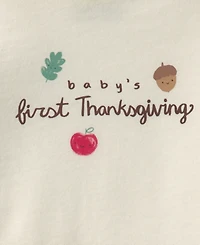Carter's Baby Boys' and Girls' Baby's First Thanksgiving Top Pants, 2-Piece Set