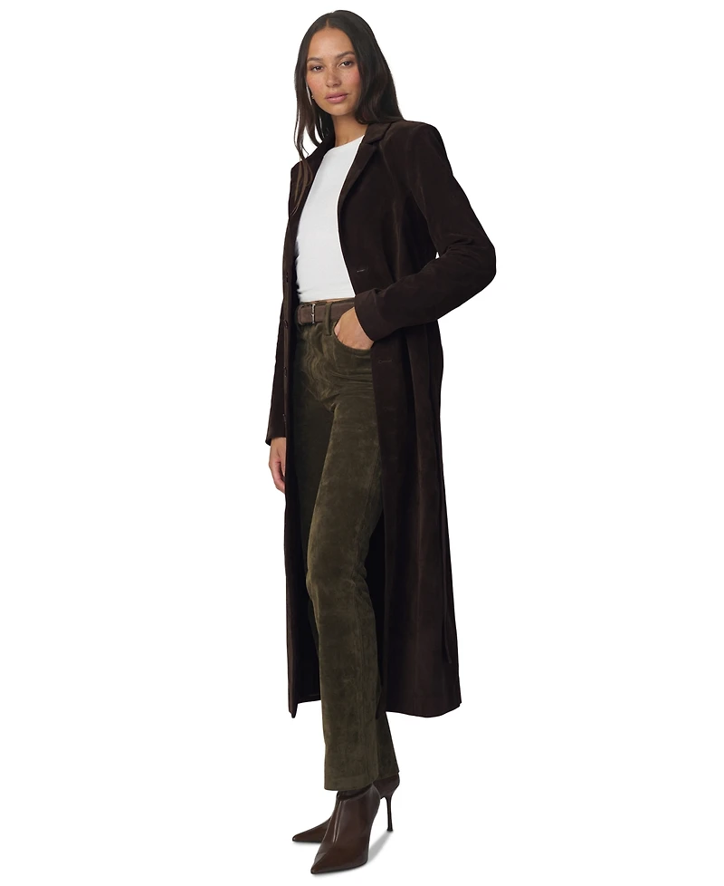 Joe's Jeans Women's Belted Collared Long Coat