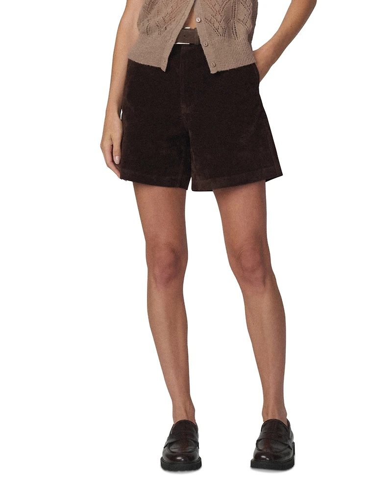 Joe's Jeans Women's High-Waisted Suede Harlowe Shorts, 6" Inseam