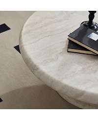 Streamdale Furniture Modern Round Coffee Table, Perfect for Living Room Decor, Assembly Required