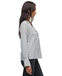 Hudson Jeans Women's Long-Sleeve Camp Shirt