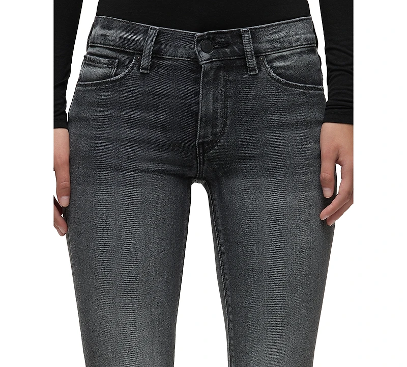 Hudson Jeans Women's Nico Mid-Rise Straight-Leg Cropped Denim