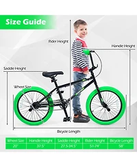 Slickblue Kids Trick Bike with 360 Degree Steering and Adjustable Seat
