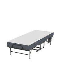 Streamdale Furniture 75" Folding Bed with 5" Memory Foam Mattress, Heavy-Duty Rollaway Guest Bed