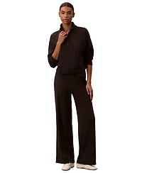 Calvin Klein Performance Women's Icon Sport Waffle Quarter-Zip Sweatshirt