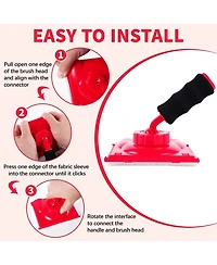 Xdovet Wall Edger Tool Kit Trim Pads Rotating Handle Tray Set