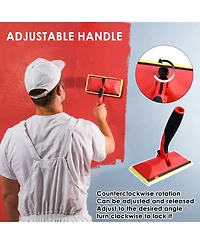 Xdovet Pad Applicator Edge Trimmer Corner Brush Tool Set Extension Pole Tray