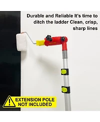 Xdovet Multi-Angle Brush Extender Edger Tool Extension Pole Attachment Rotating Head Device