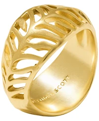 Kendra Scott 14k Gold-Plated Tiger Striped Mikki Band Ring