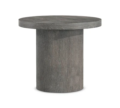 Bernhardt Tribeca 26" Wood Pedestal Side Table