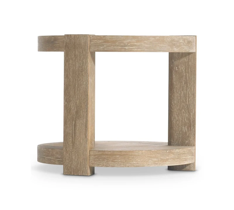 Bernhardt Tribeca 26" Wood Round Side Table