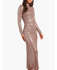 Needle & Thread Women's Malia Sequin Turtleneck Gown