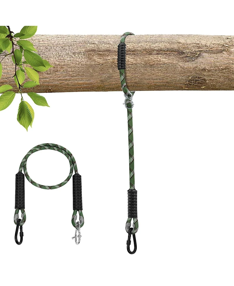 Piscifun Adjustable Heavy Duty Tree Swing Rope Hammock With Carabiners For Swing Sets
