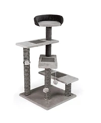 Hongge Sisal and Jute Wrapped Kitten Cat Tower, 37 Inch Tall