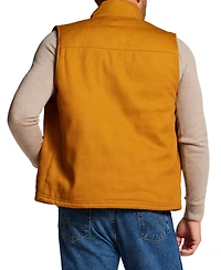 Weatherproof Vintage Men's Plaid Flannel Lined Canvas Vest
