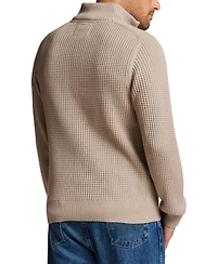 Weatherproof Vintage Men's Textured Zig Zag Yoke Quarter-Zip Sweater