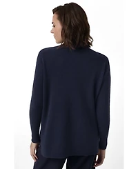Celtic & Co. Women's Longline Ribbed Cardigan