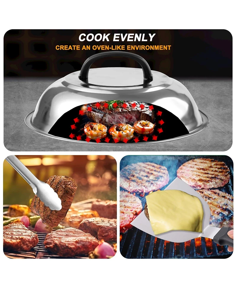 Xdovet Griddle Accessories Spatula Set Basting Cover Outdoor Barbecue