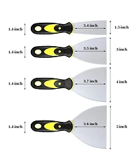 Xdovet Metal Putty Scrapers Drywall Plaster Wallpaper Tool Set