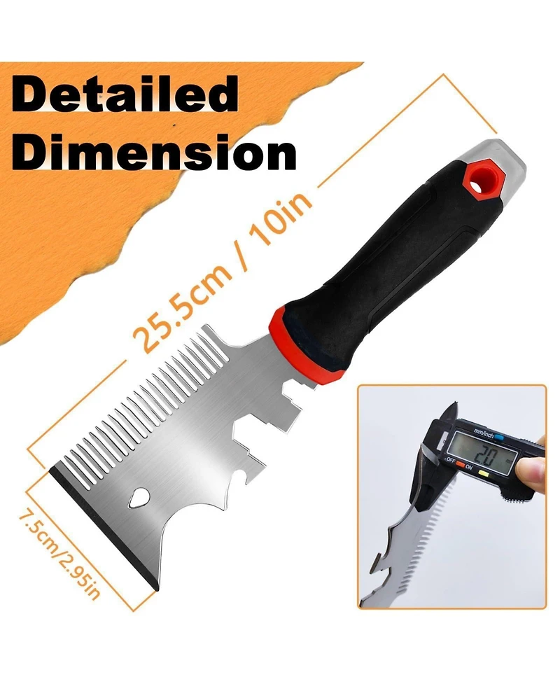 Xdovet Multifunctional Scraper Tool Brush Comb Heavy Duty