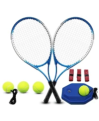 Aofar Tennis Rackets Set 2 Players 4 Balls 3 Overgrips Bag