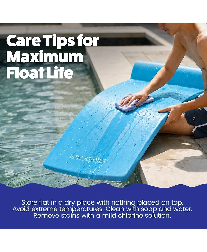 Trc Recreation Ultra Sunsation 2.5 Inch Thick Foam Pool Float Mat
