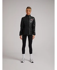 JACK1T Women's Short Funnel-Neck Puffer Jacket