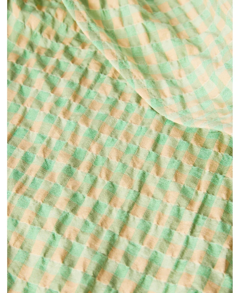 Whistles Women's Checked V-Neck Asymmetric Dress