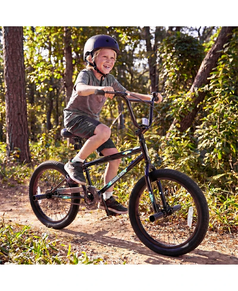 Hongge 20-Inch Freestyle Bmx with 360-Degree Steering Bike, 110 lb. Capacity, Ages 8+