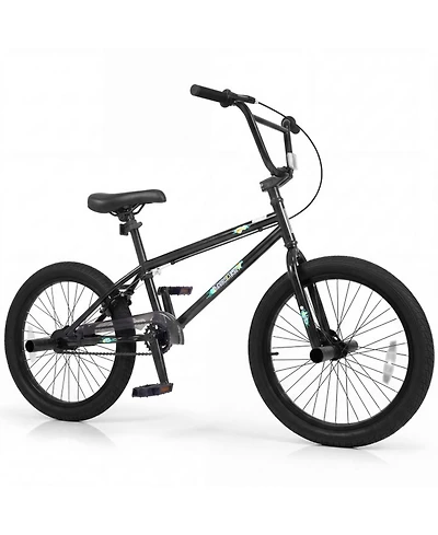 Hongge 20-Inch Freestyle Bmx with 360-Degree Steering Bike, 110 lb. Capacity, Ages 8+