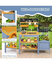Hongge Running Water 9-Piece Mud Kitchen, Ages 3+