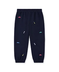 Florence Eiseman Baby Boy 12M - 24M French Terry Jogger With Cars and Tools
