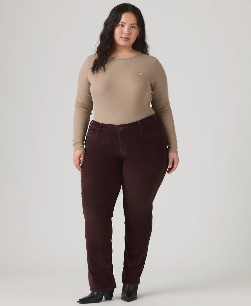 Levi's Plus Classic Straight Corduroy Straight-Leg Jeans