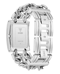 Guess Women's Quartz Silver -Tone Stainless Steel Watch 28mm