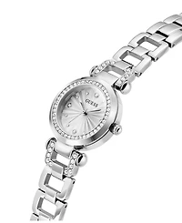 Guess Women's Quartz Silver-Tone Stainless Steel Watch 30mm