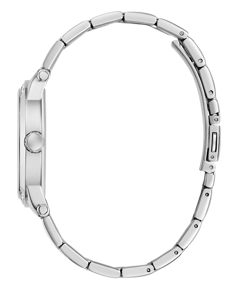 Guess Women's Quartz Silver-Tone Stainless Steel Watch 36mm