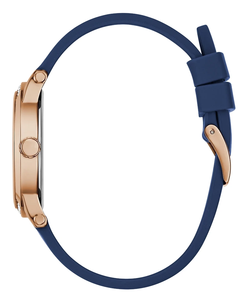 Guess Women's Quartz Blue Silicone Watch 36mm