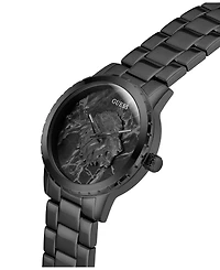 Guess Men's Quartz Black Stainless Steel Watch 44mm