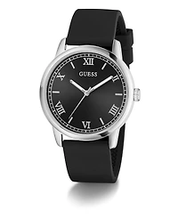 Guess Men's Quartz Black Silicone Watch 40mm