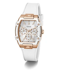 Guess Women's Quartz White Silicone Watch 42mm x 35mm