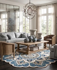 Lr Home Radiance Rdc-094 6' x 6' Round Area Rug