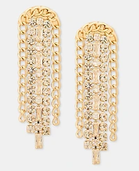 I.n.c. International Concepts Crystal Chain Waterfall Chandelier Earrings, Macy's Exclusive