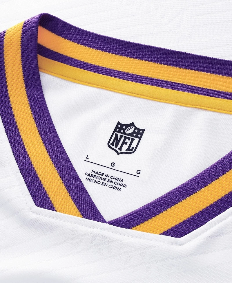 Fanatics Big Boys and Girls White Minnesota Vikings Football x V-Neck Fan Top