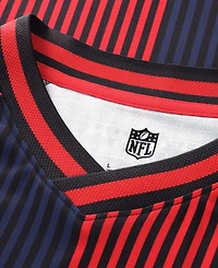 Fanatics Big Boys and Girls Navy/Red Houston Texans Football x Football V-Neck Fan Top